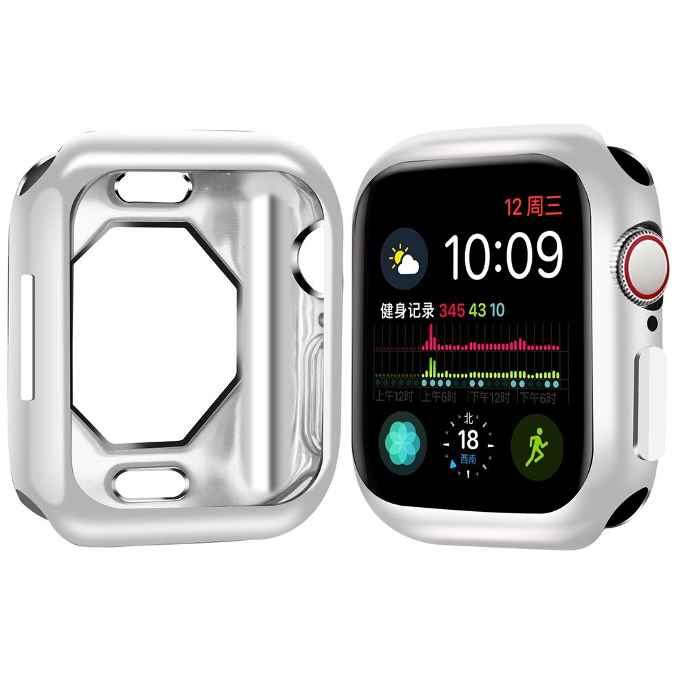 Coque pour apple watch 5, 44mm, 42mm, protecteur pour apple watch 3, 44mm, 44mm, 40mm: SILVER / series45 40MM
