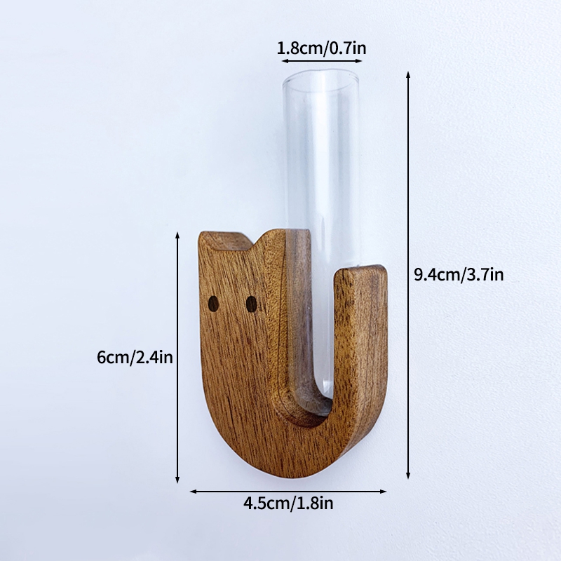 Cat Beard Magnet Storage Jar Cat Whisker Collection Bottle Pet Hair Storage Magnet Vase Wooden Holder Refrigerator Magnet Decor: light green