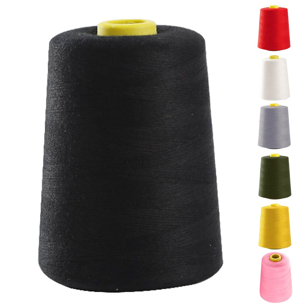 Textile Home Huge Spools Quilting DIY 8000 Yard Heavy Duty All Purpose Sewing Thread Cones Serger Industrial Polyester Machine