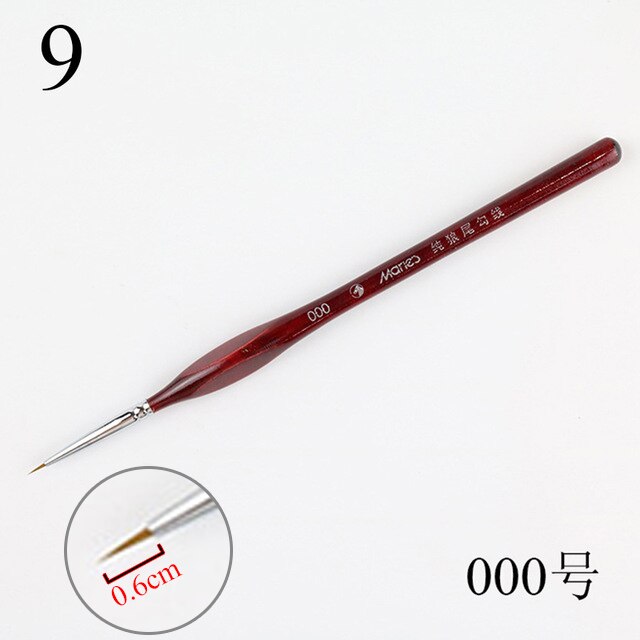 Artiste papeterie Fine peint à la main crochet ligne stylo pointe ronde aquarelle dessin peinture pinceau stylo Art fournitures