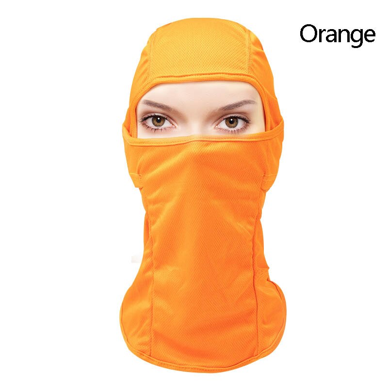 Winddicht skimasker, motormasker, nekkap, buitenmasker, vochtafvoerend, gezichtsbedekking  qp2: Oranje