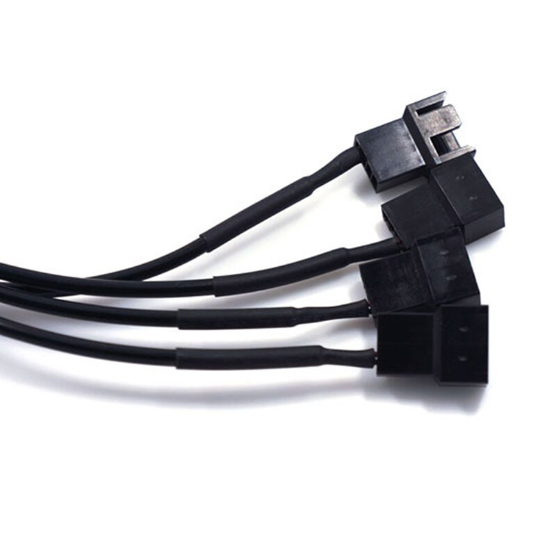 1pc 4pin IDE Molex To 1/2/3/4-Port 3Pin/4Pin Cooler Cooling Fan Splitter 12V Adapter Converter Power Supply Cable PC Fan Cable: 2