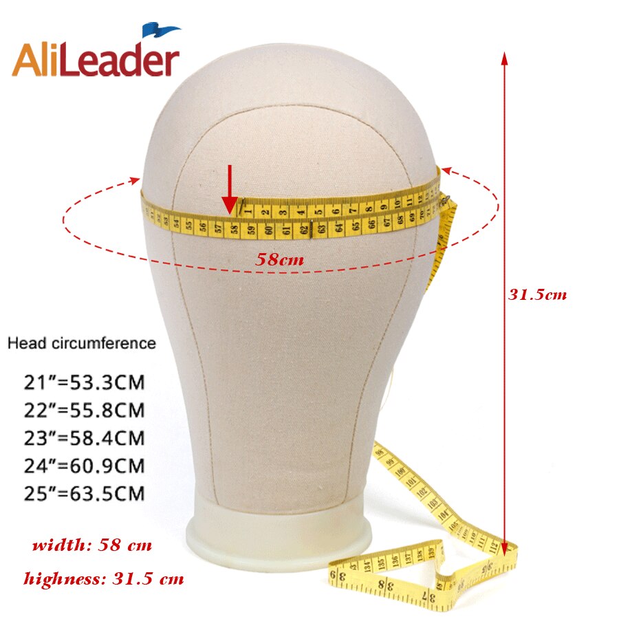 Alileader pas cher toile tête pour affichage de magasin faisant des perruques perruque support avec tête tête de Mannequin tête de coiffure
