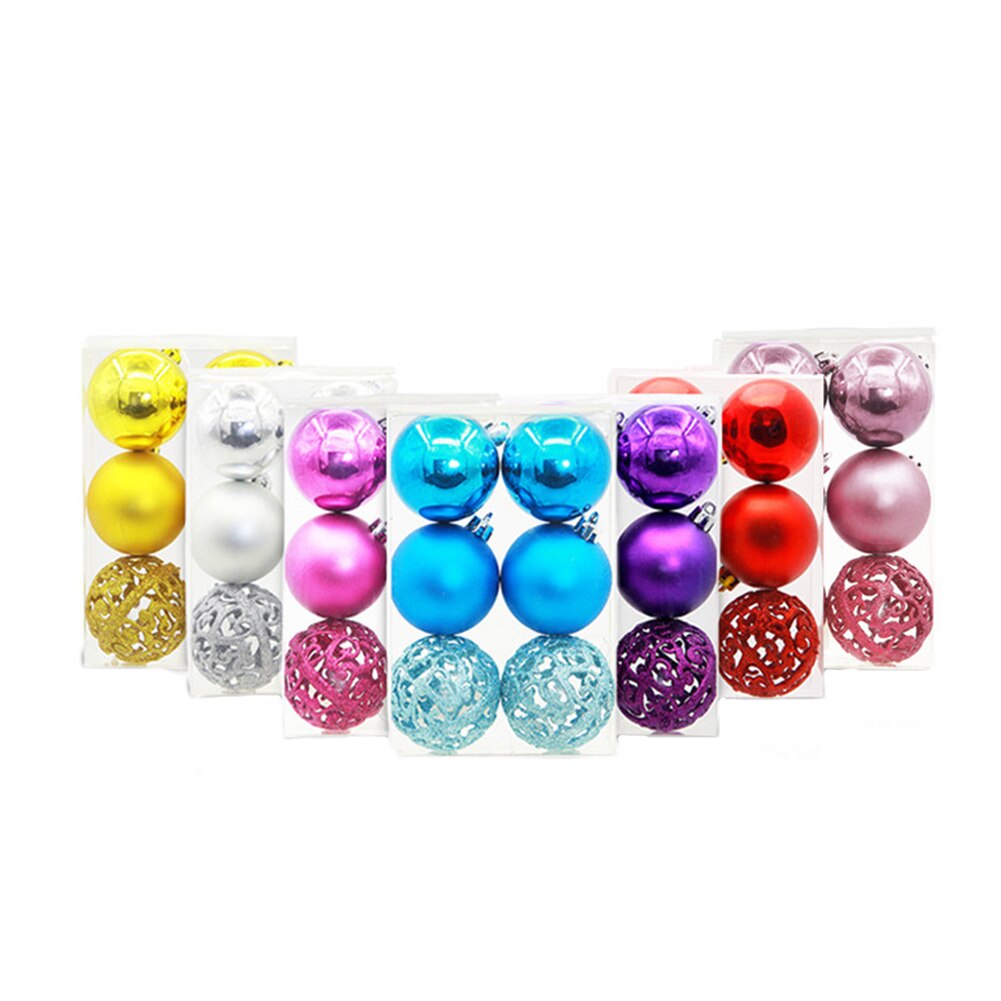 6 stuks onbreekbare kerstbaldecoratie balfeest thuis kerstboomversiering