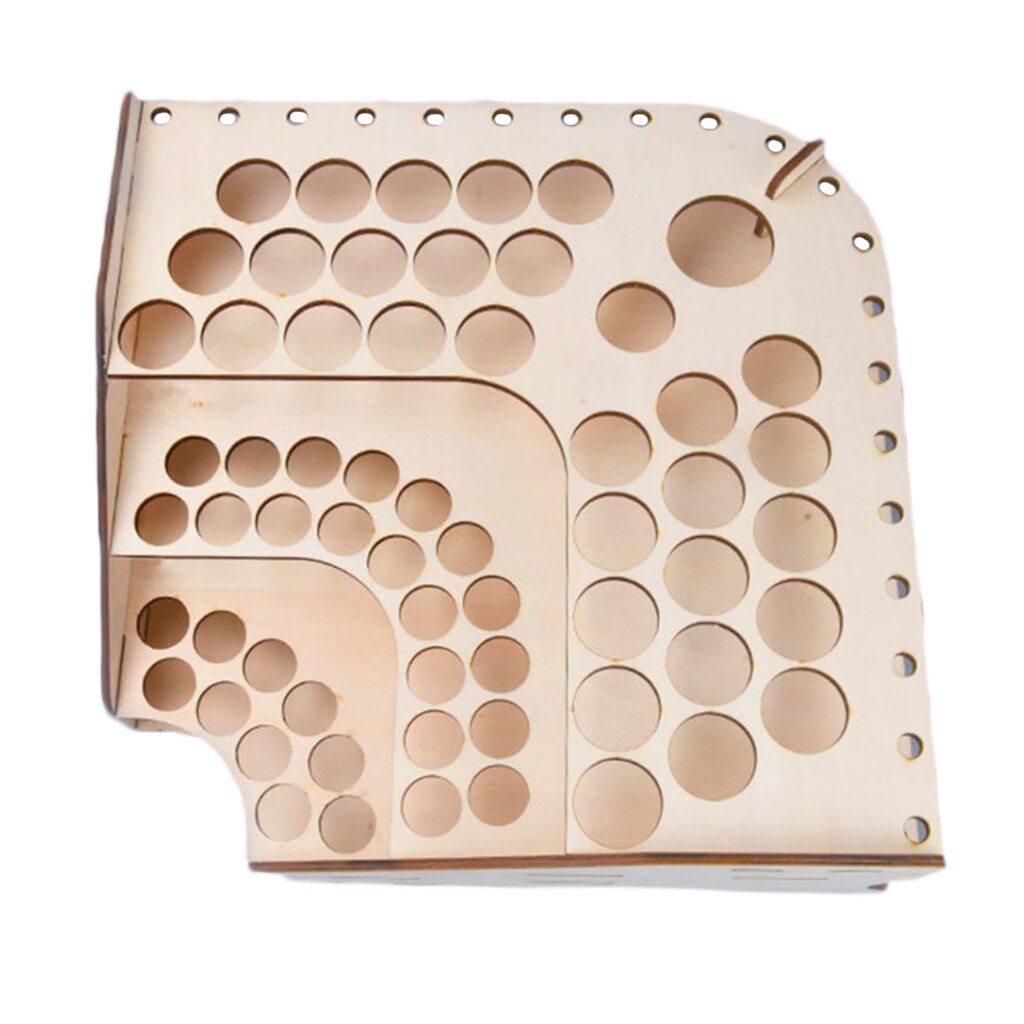 Multi Layer Wood Model Paint Rack Modular Tidy Organizer Bottle Holder #125