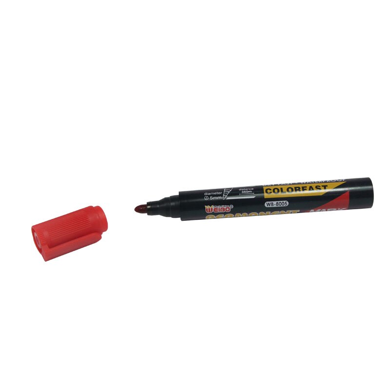 12 teile/satz verrotten dauerhaft Öl Marker Stift Zeichen Stifte für Papier Metall Glas Kennzeichnung Stift Büro Schule Liefert Große Kapazität stift
