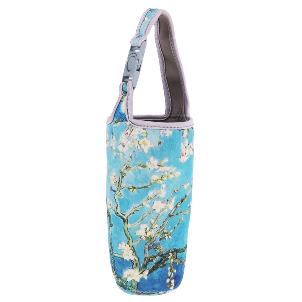 Tumbler Carrier Houder Bag Voor 30 Oz Roestvrijstalen Vacuüm Reizen Geïsoleerde Koffie Mok: Blue Flower