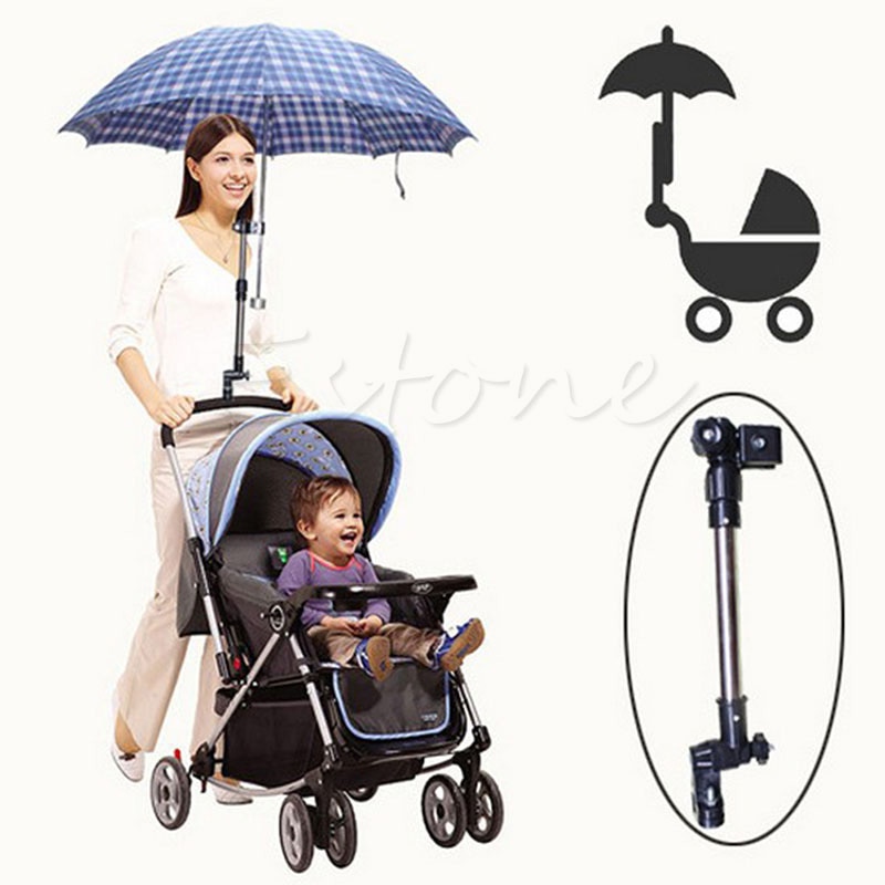 Útil carrinho de bebê carrinho de bebê carrinho de guarda-chuva suporte de montagem alça novo