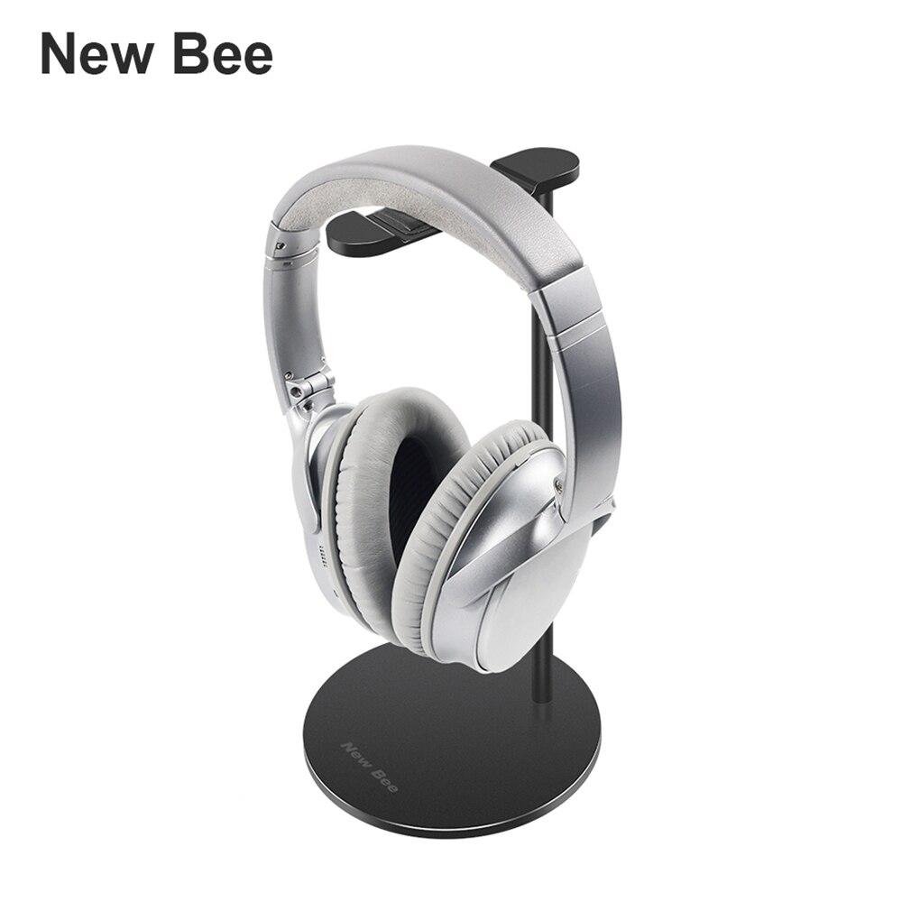 Desktop Hanging Earphone Holder, Earphone Holder Bracket, Aluminum Earphone Holder Base, Office, With Non-Slip Flexible Headrest