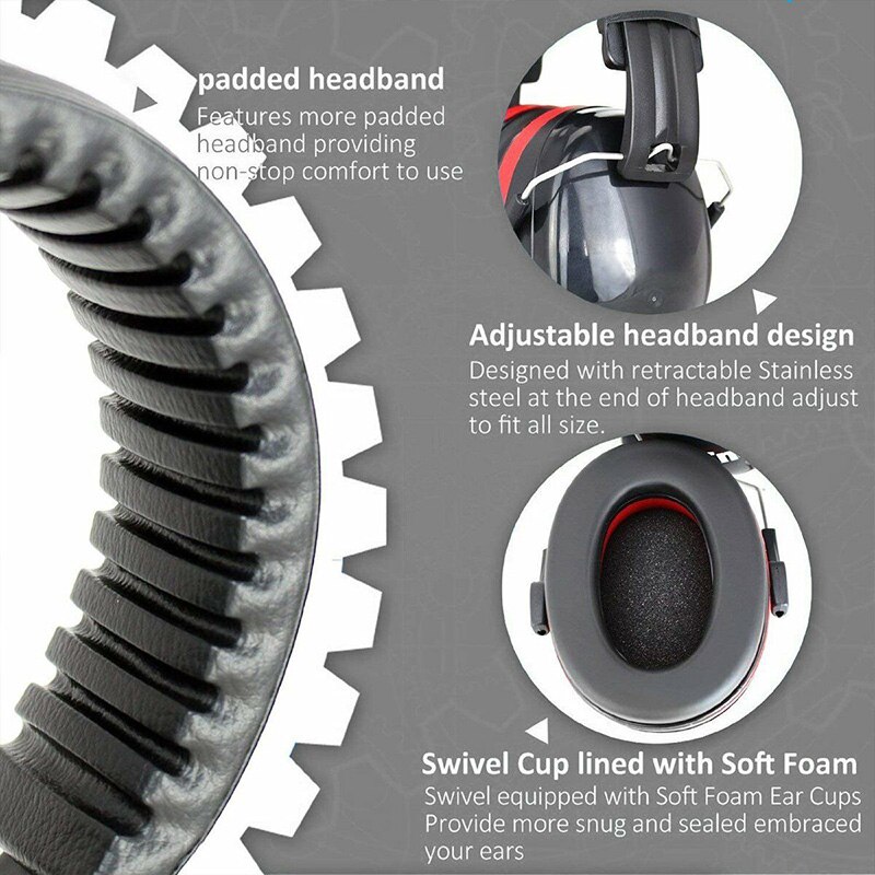 Vouwen Oor Verdedigers SNR 35dB Protectors Hoofd gemonteerde Noise-proof Geluidsisolatie Oorbeschermers Gehoor Veiligheid Adult Voor Schieten