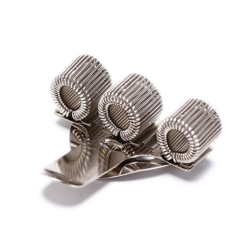 1 Pcs 3 Holes Nurse Uniform Pen Holders Triple Hole Metal Pen Holder With Pocket Clip Doctors Desk Storage
