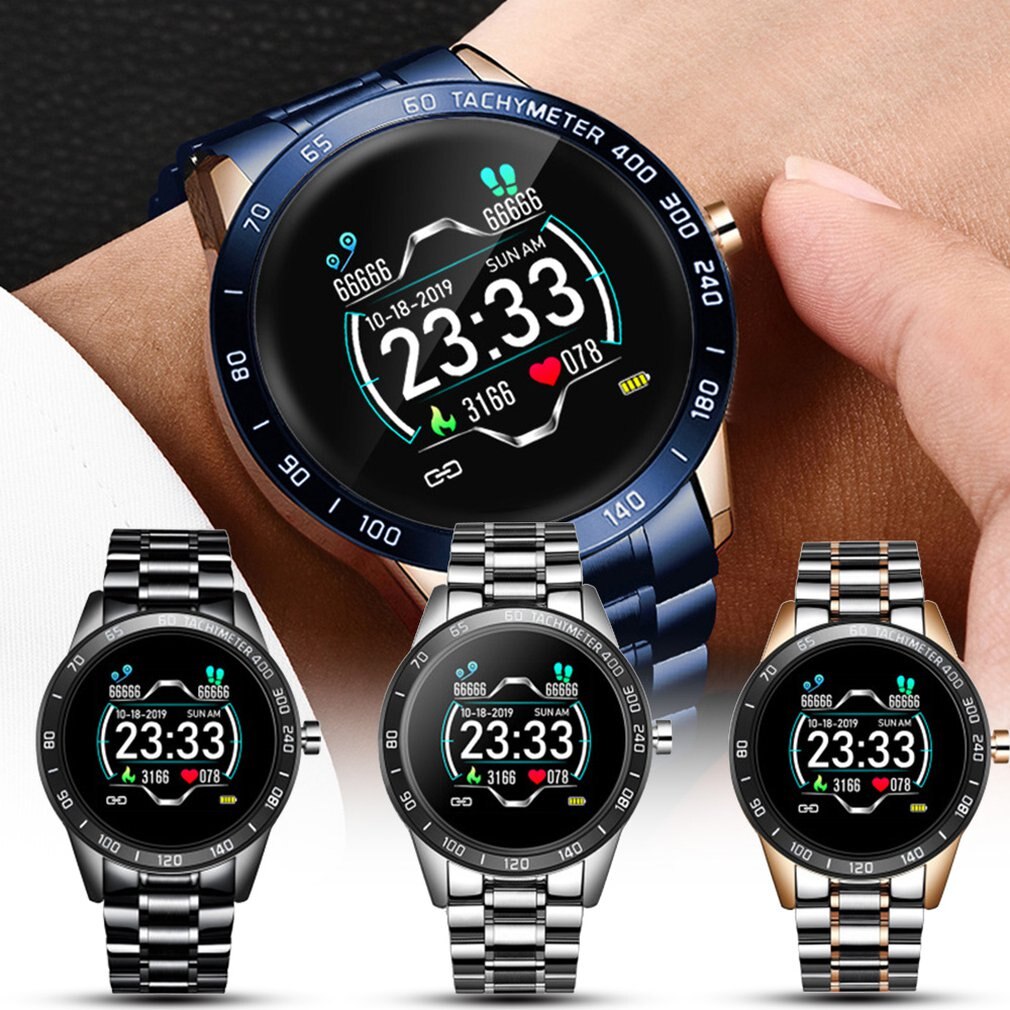 Stalen band multifunctionele smartwatch informatieherinnering meerdere sportmodellen smartwatch detectie met één klik