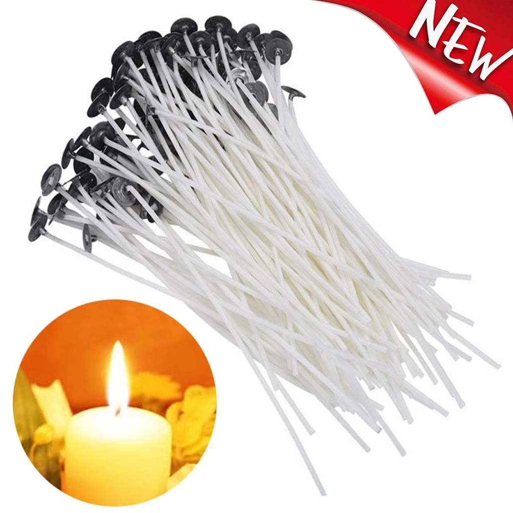 20pcs/bag Pure Cotton Core Candle Wicks Diy Candle Making Pre-waxed With Oil Wicks For Party Supplies