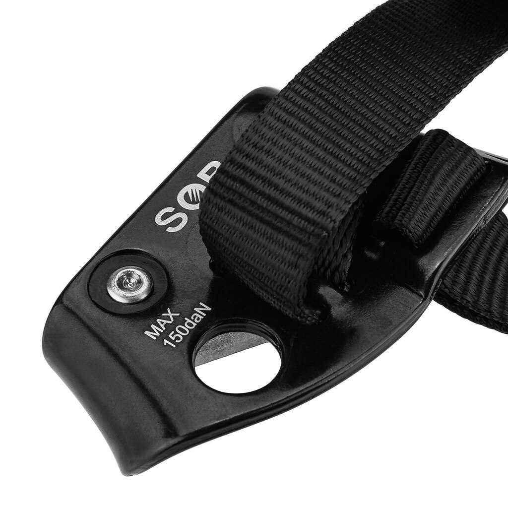 Equipamento de montanhismo para esquerda/direita, ascender do pé para áreas externas, leve e firme, dispositivo de escalada, equipamento de alpinismo seguro