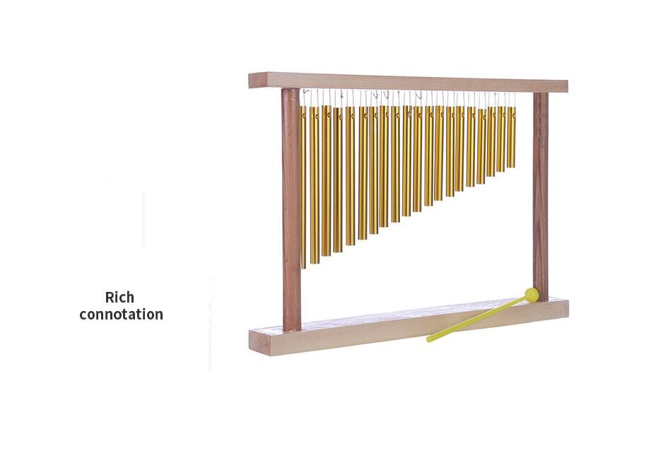 20 Tubes Handmade Wood Frame Wind Chimes - Indoor Outdoor Soothing Melodic Tones, Amazing Chimes,children's Best