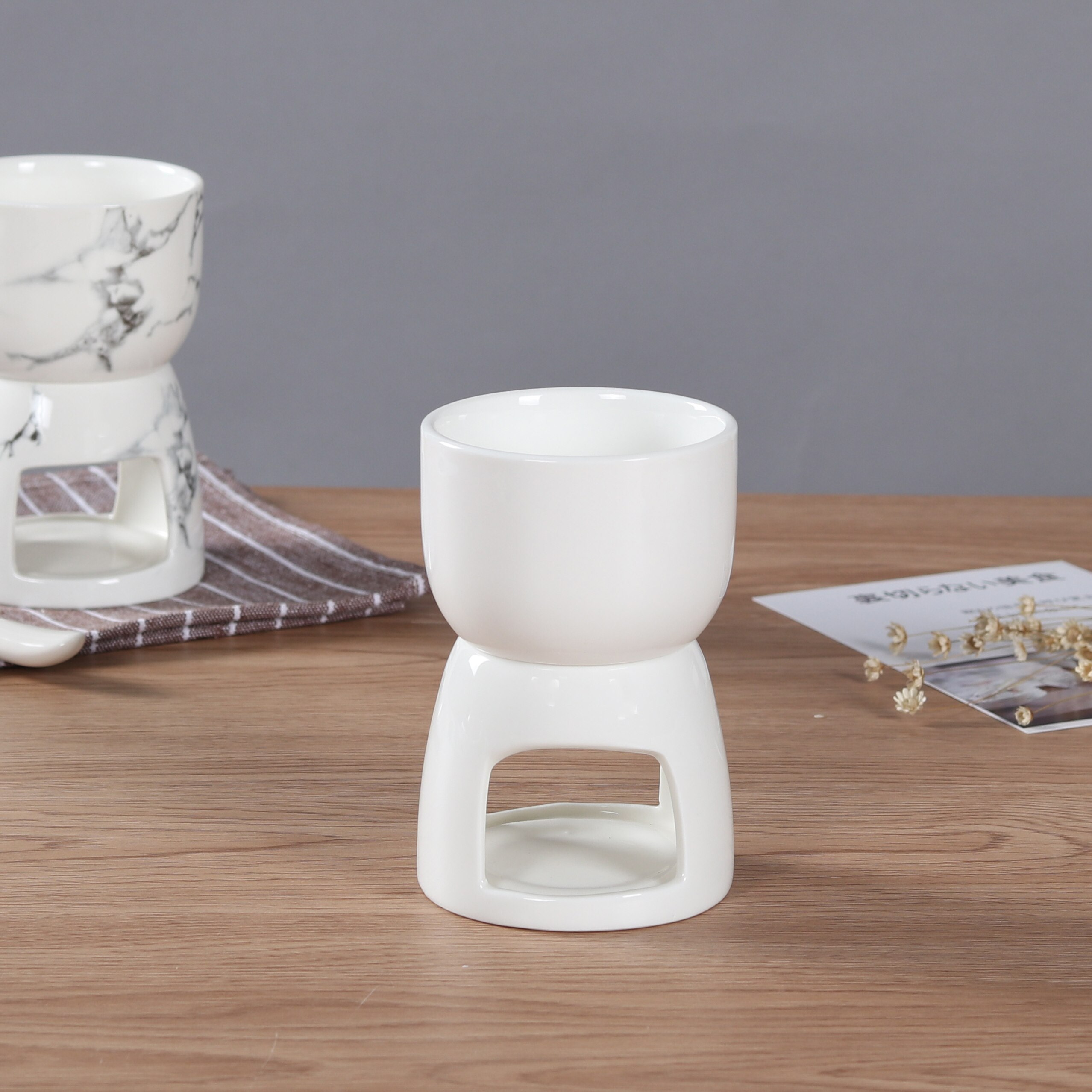 Mini chokolade fondue sæt, hightea servering fondue gryde, mini ostefondue smørmølle køkkenredskaber ostebeholder