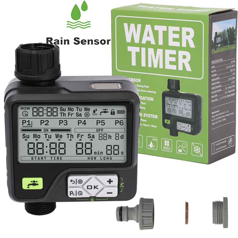 Waterproof Irrigation Timer Rain Sensor Smart Irrigation Controller System Garden Watering Timer