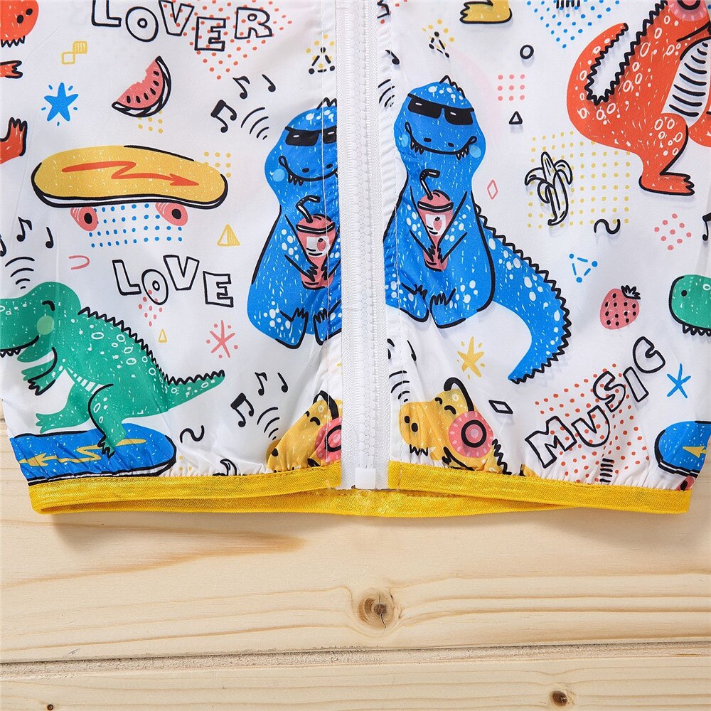ZAFILLE Baby Abschläge Dinosaurier Kostüm Sonnencreme Strickjacke Für Baby Jungen Sommer Kleidung Wenig Baby Nette Jungen t-Hemden
