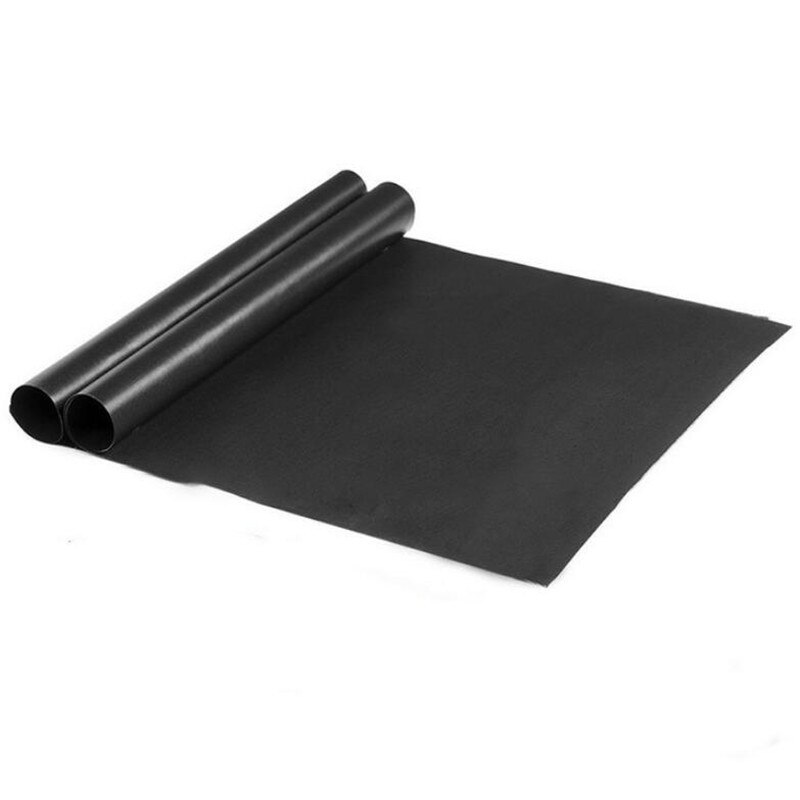Buiten Gebruik Herbruikbare Non-stick Bbq Grill Mat Pad Bakplaat Mazen Draagbare Outdoor Picknick Koken Barbecue Tool: 2PCS
