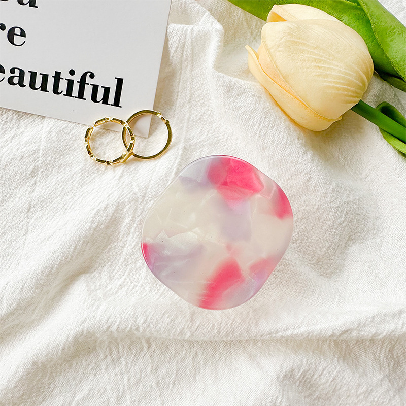 Soporte para enchufes de teléfono 3D, empuñaduras para dedos Tok Pop Grip, pequeño soporte para teléfono móvil ins wind, caja de contraste colorida, nicho: YELLOW