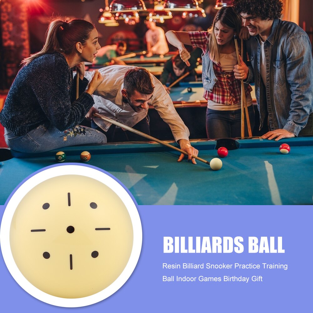 5.25/5.72cm Billiard Cue Ball Snooker Pool Table Practice Training Enjoyable Indoor Games Interactive Spot Cueball