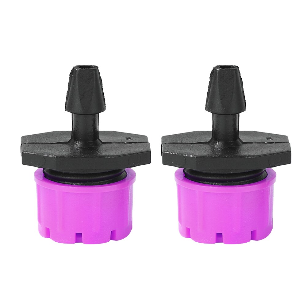 100 Pcs Micro Flow Dripper Drip Head Inch Adjustable Hose Garden Irrigation Misting Water Dropper Hose Drip Head Kit: Rose Red