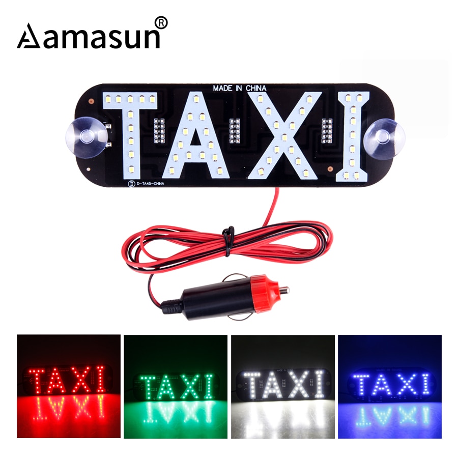 Werbung Licht für Taxi Tafel Zeichen 12V LED Auto Ladegerät Windschutzscheibe Taxi Anzeige Signal Licht Windschutzscheibe Lampe Taxi oben licht