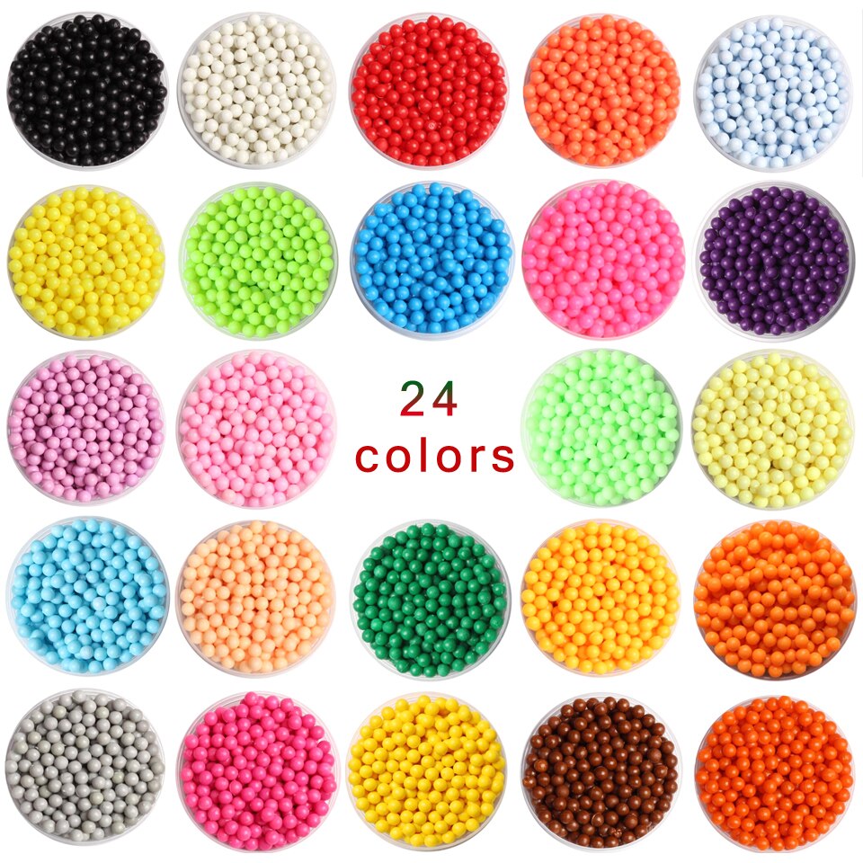 DOLLRYGA 400 pièces/boîte 24 couleurs perles bijou perle recharge Pack perles magiques ensemble eau perles collantes pour la fabrication des enfants pour les enfants