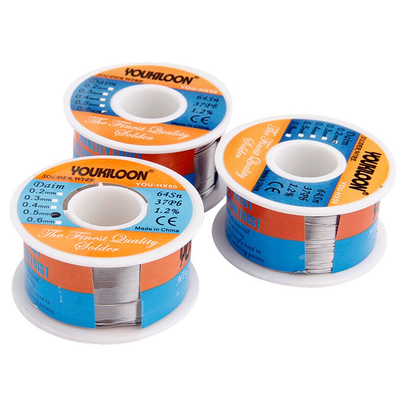 1pc Soldeertin Draad 0.3/0.4/0.5/0.6mm Lasdraad 100g Gratis Schoon Soldeer core Tin Voor Elektrische Lassen Iron Solderen Supplies
