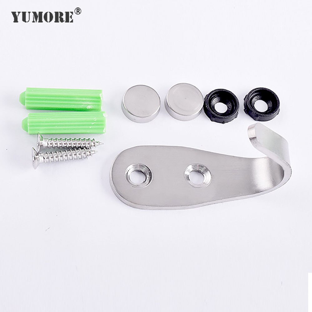 Yumore 20Pcs Muur Haak Kleding Tas Hanger Haak Voor Badkamer Jas Handdoek Roestvrij Keys Hanger Bad Accessoires Keuken Hardware