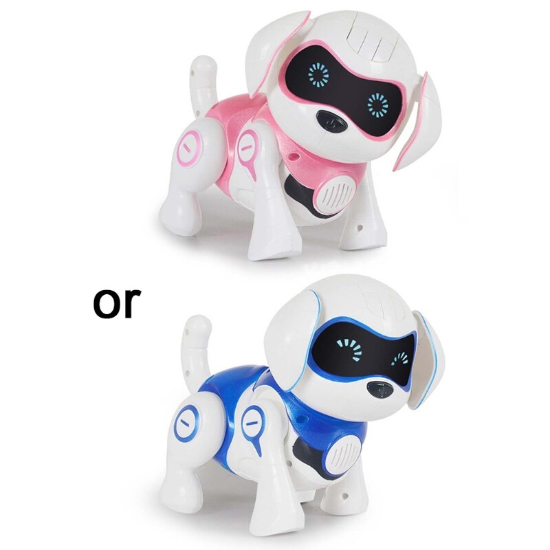 Electronic Animal Pet Intelligent Robot Dog Cool Breathing Lights Robot Puppy Q22D