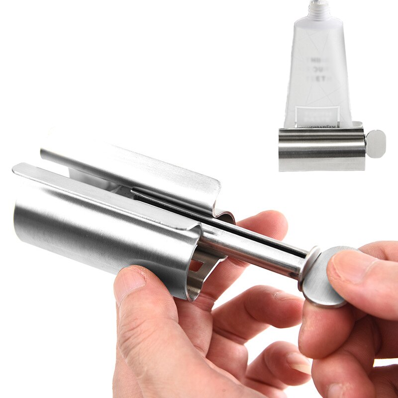 Metal tandpasta squeezers tube wringer badeværelse tilbehør u nøgle form tandpasta kosmetisk maling presse ekstruder