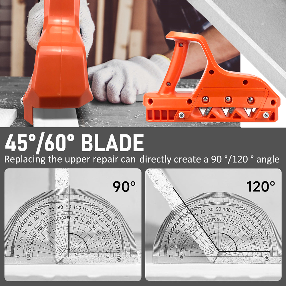 Gipskarton-Schnellschneider, Gipskarton, Handflugzeug, Trockenbau, Kantenfase, Holzbearbeitung, Schneidwerkzeug 45 ° 60 ° Handwerkzeug zum Trimmer