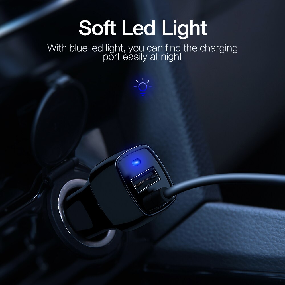 RAXFLY Car Charger Car USB Quick Charger 3.0 For Xiaomi Car Charger For Mobile Phone Micro Type C Fast Cable For iPhone Chargers