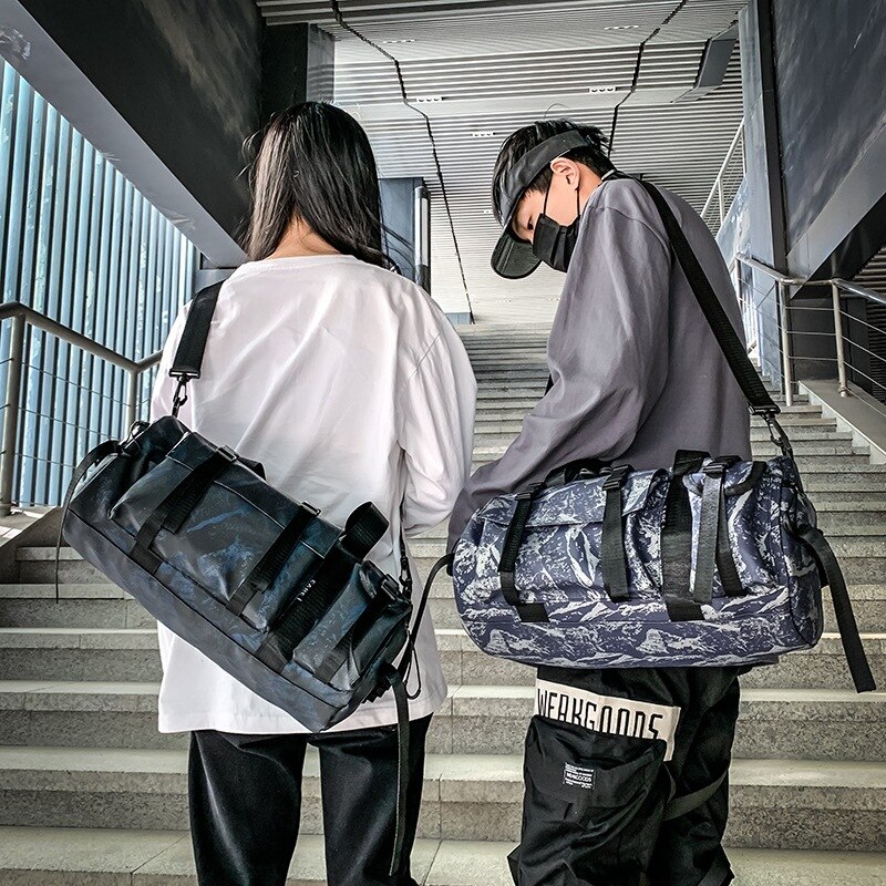 Bolso deportivo de Fitness para hombre, bolsos de entrenamiento de gimnasia para mujer, bolso de hombro tipo bandolera grande, impermeable, equipaje de viaje, bolso de mujer