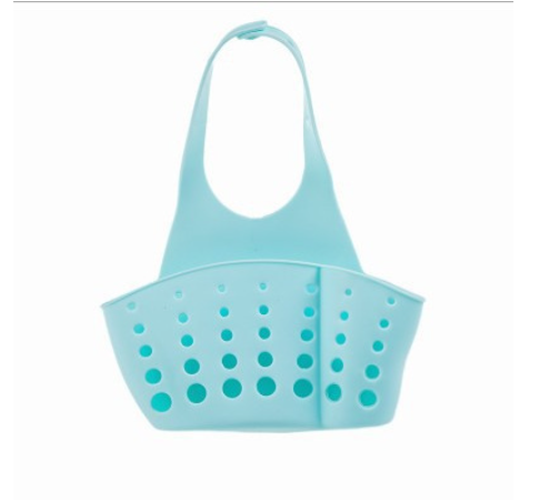 Porte-éponge de selle pour évier Double, égouttoir, blanc/gris: B-blue