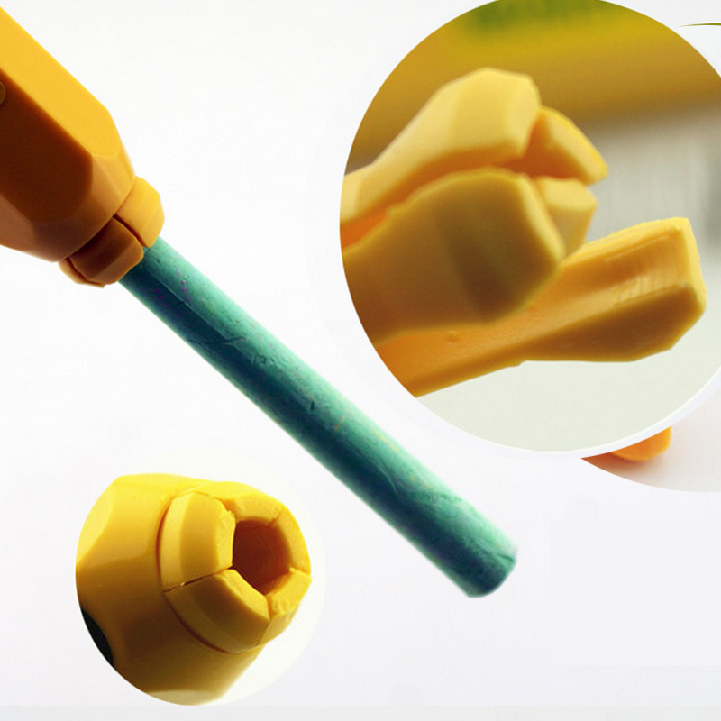 4PCS Chalk Holder With Magnetic Clean Chalk Extender Double Spring Auto-Adjust Chalk Clip Teacher Classroom School Supplies