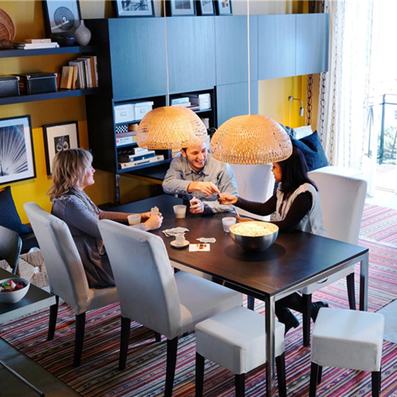 Nordic Hanglamp Houten Hanger Weven Bamboe Opknoping Lamp Retro Tuin Restaurant Studie Slaapkamer Woonkamer Lamp Lightiing