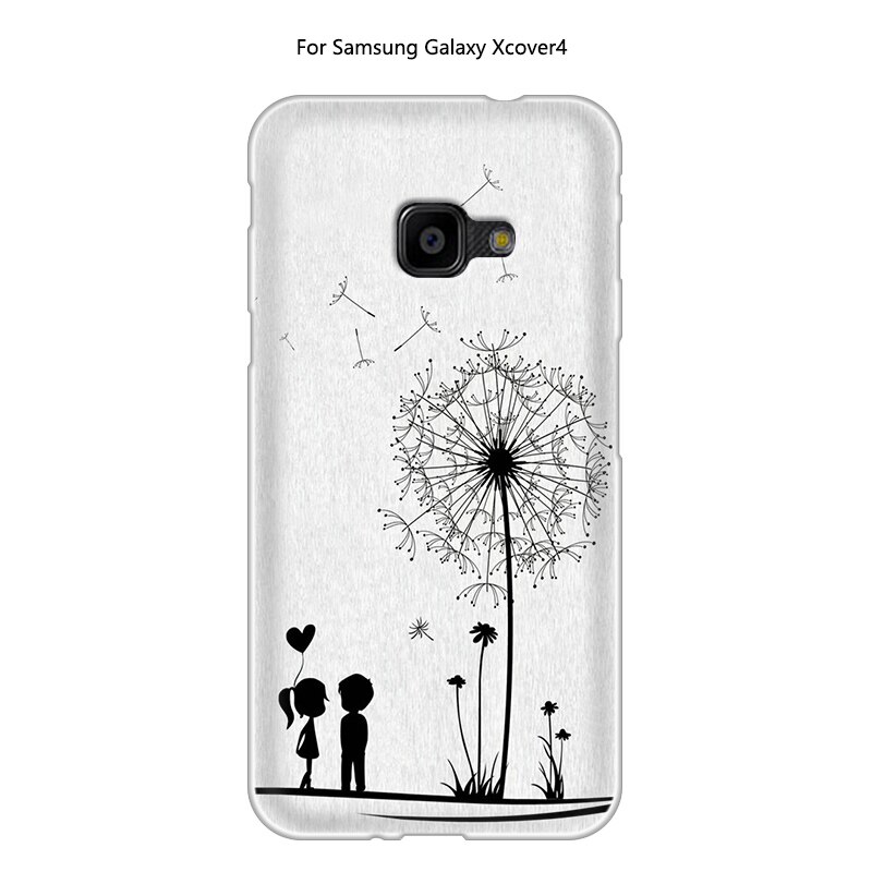 JURCHEN pokrowiec do Samsung Galaxy XCover 4 pokrowiec silikonowy G390F Cartoon śliczny 3D TPU miękki do Samsung Galaxy X pokrowiec 4 pokrowiec Xcover4: 17