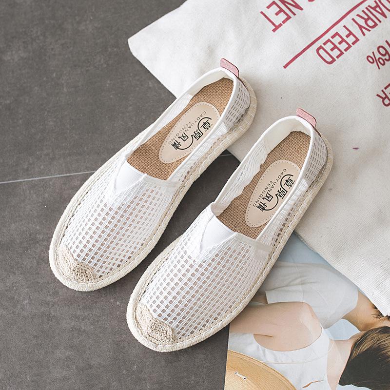 Women Summer Leather Weave Flat Shoes main image 0
