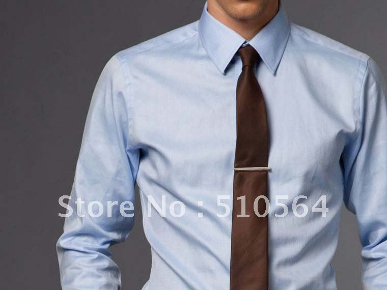 Custom made men Cotton shirt Business casual men slim shirt Fit your body well light blue shirt