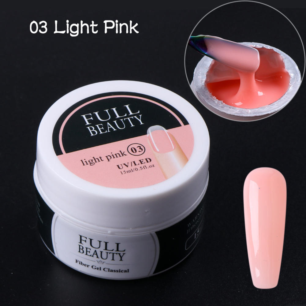 15Ml Quick Building Gel Voor Nagel Acryl Wit Clear Uv Builder Gel Manicure Nail Art Verlengen Formulieren Tips la1623: 03