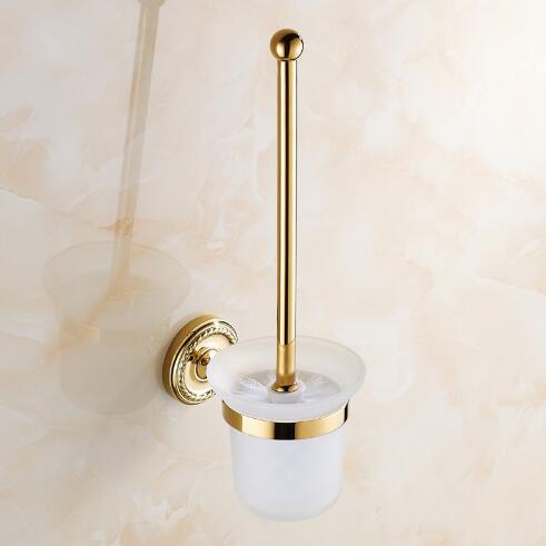 Wc Borstel Houders Keramische Cup Antieke Messing Toiletpot Borstels Home Deco Muur Badkamer Accessoires WC Borstel Houder 9149 K