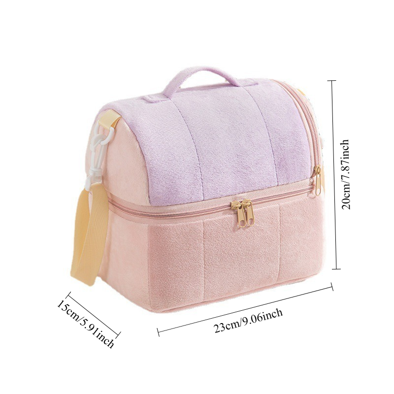 Bento bag large-capacity portable aluminum foil thickened insulated lunch box bags Double Large Capacity Picnic Bag