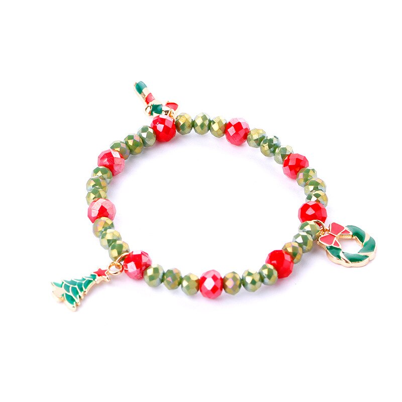 DoreenBeads Christmas Dainty Bracelets Delicate Beaded Bracelet Jewelry For Christmas Party Kids ,1 PC: 5