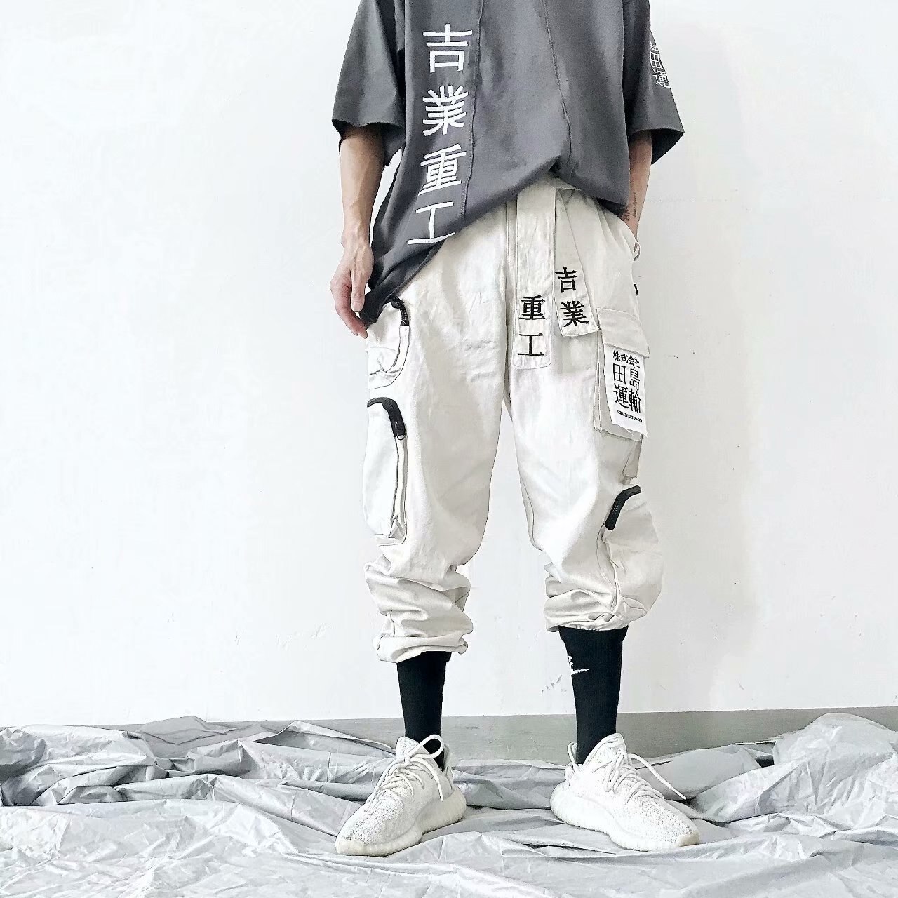 JYHBHMZG Cargo Broek Vrouwen Punk Jogger Broek Harajuku