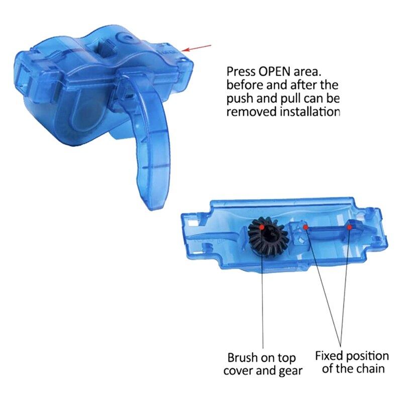 Bicycle and Motorcycle Chain Cleaner Tool,Cleaning Brush Maintenance Kit,Gear Chain Cleaner Tool Set