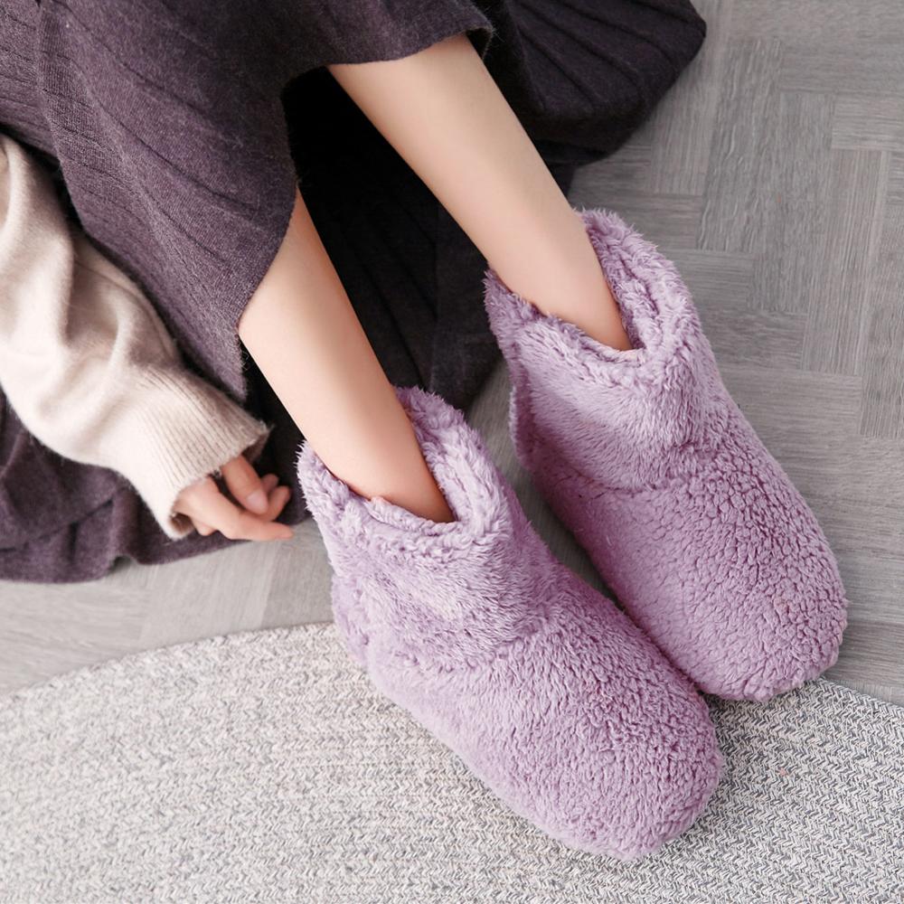 Winter USB Heizung Fuß Schuhe Plüsch Warme Elektrische Hausschuhe Füße Beheizte Waschbar Fuß Pflege Paar Warme Schuhe