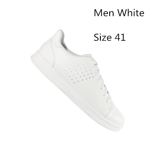 Xiaomi Original FreeTie Leather Skateboard Shoes Comfortable Anti-slip Leisure Support Xiaomi Mijia Smart Chip: Men White 41