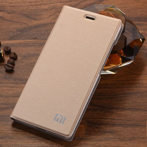 Más para Xiaomi Redmi 5/5 Plus caso de lujo estilo delgado cuero caso para Xiaomi Redmi 5 Redmi 5 Plus bolso de la cubierta del teléfono: for Redmi 5 / Gold